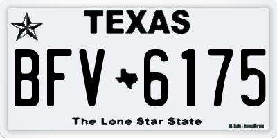TX license plate BFV6175