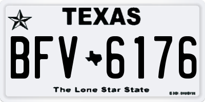 TX license plate BFV6176