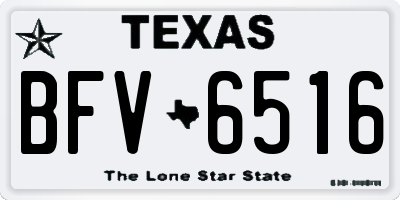 TX license plate BFV6516