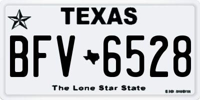 TX license plate BFV6528
