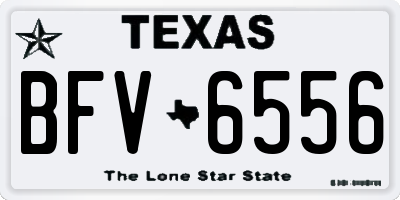 TX license plate BFV6556