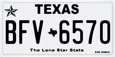TX license plate BFV6570