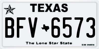 TX license plate BFV6573