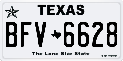 TX license plate BFV6628