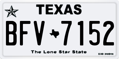 TX license plate BFV7152