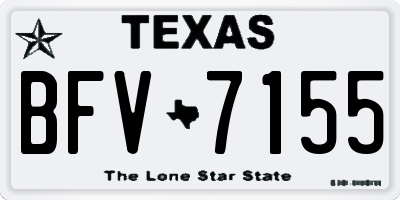 TX license plate BFV7155