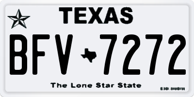 TX license plate BFV7272