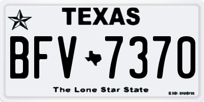 TX license plate BFV7370