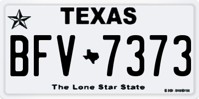 TX license plate BFV7373
