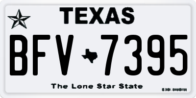 TX license plate BFV7395
