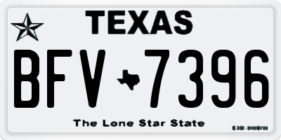 TX license plate BFV7396