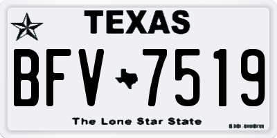 TX license plate BFV7519