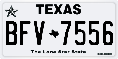 TX license plate BFV7556