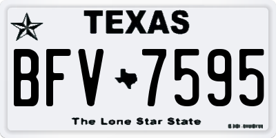 TX license plate BFV7595