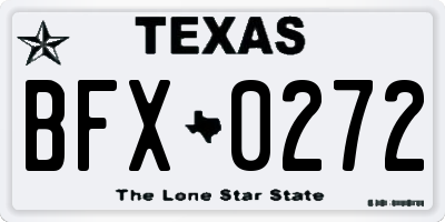 TX license plate BFX0272