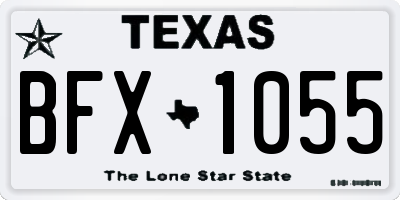 TX license plate BFX1055