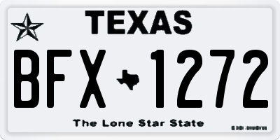 TX license plate BFX1272