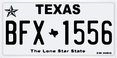 TX license plate BFX1556