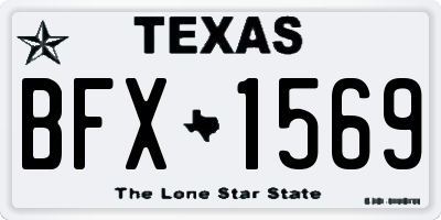 TX license plate BFX1569