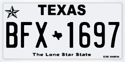 TX license plate BFX1697