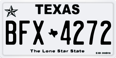 TX license plate BFX4272