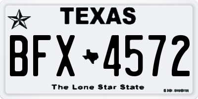 TX license plate BFX4572