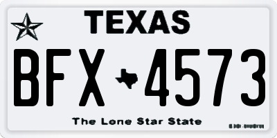 TX license plate BFX4573