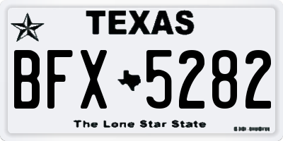 TX license plate BFX5282