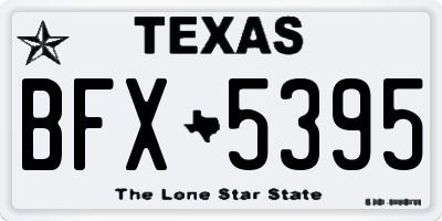 TX license plate BFX5395