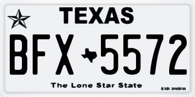 TX license plate BFX5572