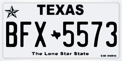 TX license plate BFX5573