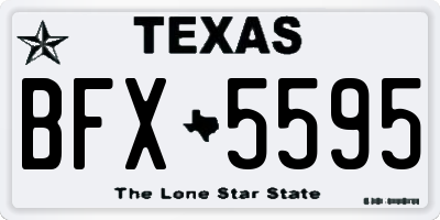 TX license plate BFX5595