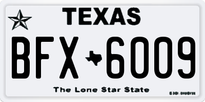 TX license plate BFX6009