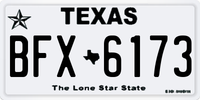 TX license plate BFX6173
