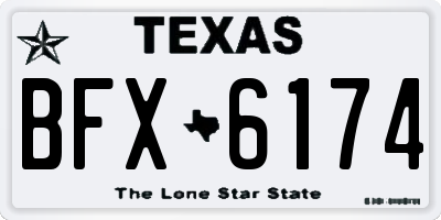 TX license plate BFX6174