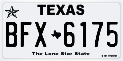 TX license plate BFX6175