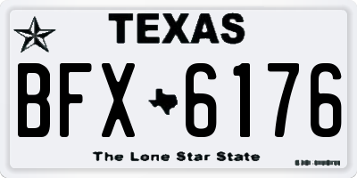 TX license plate BFX6176
