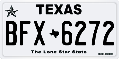 TX license plate BFX6272
