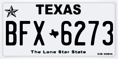 TX license plate BFX6273
