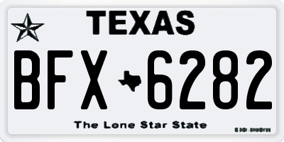 TX license plate BFX6282