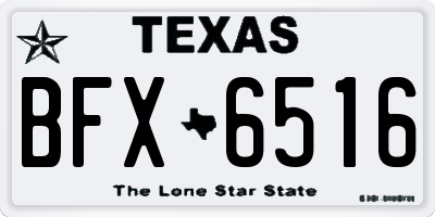TX license plate BFX6516