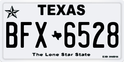 TX license plate BFX6528