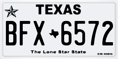 TX license plate BFX6572