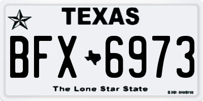TX license plate BFX6973