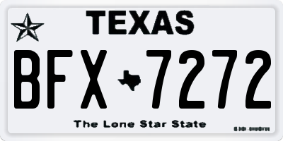 TX license plate BFX7272