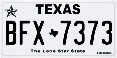 TX license plate BFX7373