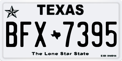 TX license plate BFX7395