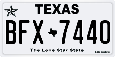 TX license plate BFX7440