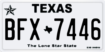 TX license plate BFX7446