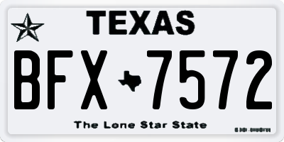 TX license plate BFX7572
